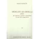 [SZ9318] Dedicato Ad Ornella SZ09318 Ugoletti Soprano Ou Tenor Et Piano Zerboni