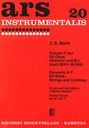 [SIK0337 P] Concerto for Oboe, Strings and basso continuo Bach, Johann Sebastian Ob-solo, Str, Bc SIK0337 P  Sikorski