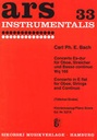 [SIK0537 K] Concerto for Oboe, Strings and basso continuo Bach, Carl Philipp Emanuel Ob-solo, Str, Bc SIK0537 K  Sikorski