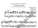 [SIK0240 K] Concerto for Oboe  Strings and basso continuo Fasch  Johann Friedrich Ob-solo  Str  Bc SIK0240 K  Sikorski