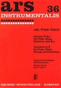 [SIK0552 P] Concerto for Flute, Oboe, Strings and basso continuo Fasch, Johann Friedrich Fl, Ob, Str, Bc SIK0552 P  Sikorski