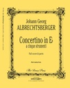[TP119] Concertino In Mib A 5 Strumenti Tp119 Albrechtsberger Johann Georg Trompette Et 