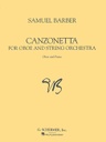 [HL50481827] Canzonetta;  HL50481827 Samuel Barber Hautbois et Piano Schirmer