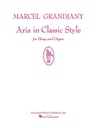 [HL50223570] Aria In Classic Style;  Hl50223570 Marcel Grandjany Organ And Harp Schirmer