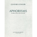 [HL50226750] Aphorisms; Score and Parts HL50226750 Gunther Schuller Flute, Violin, Viola and 
