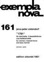 [SIK1861] 1791 for clarinet, 3 basset horns and bass clarinet Ostendorf, Jens-Peter Klar, 3 BaHn, Klar-B SIK1861  Sikorski