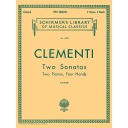 [HL50259880] 2 Sonatas; Two Pianos  Four Hands. 2 Copies needed to perform. HL50259880 Muzio Clementi Schirmer
