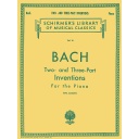 [HL50252060] 30 Two- and Three-Part Inventions;  HL50252060 Johann Sebastian Bach Piano Schirmer