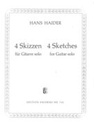 [SIK0750] 4 Sketches For Guitar Haider  Hans Git Sik0750  Sikorski